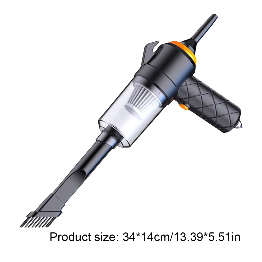 6 in 1 Blowing & Suction Vacuum Cleaner 3500PA Strong Suction Mini Handheld Cleaner Multifunctional for Car Home Office Cleaning