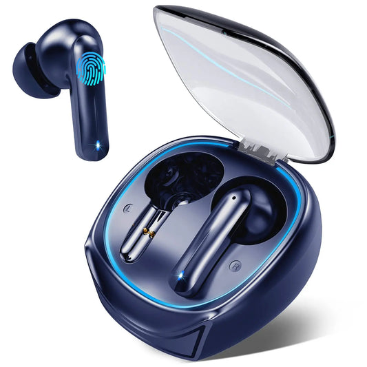 Wireless Earbuds,Bluetooth 5.3 Headphones with 4 Mic Stereo,40H Playtime Wireless Earphones,50Ms Low Latency Ear Bud,Game Mode.