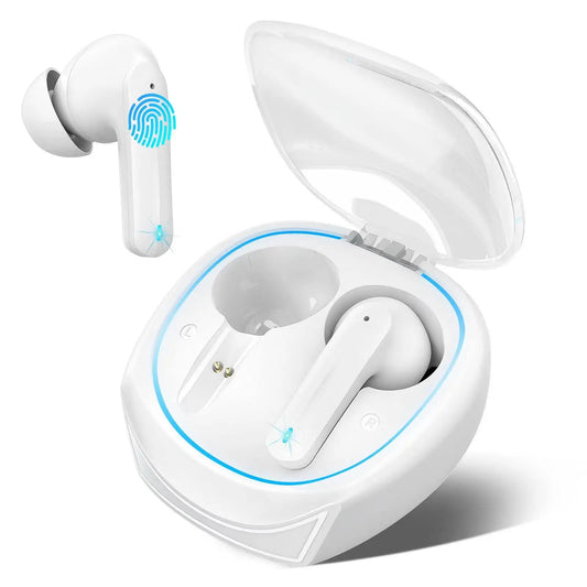 Wireless Earbuds,Bluetooth 5.3 Headphones with 4 Mic Stereo,40H Playtime Wireless Earphones,50Ms Low Latency Ear Bud,Game Mode.