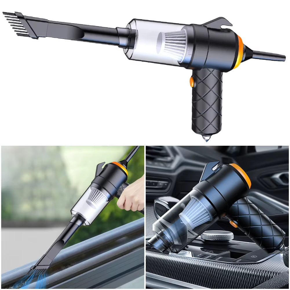 6 in 1 Blowing & Suction Vacuum Cleaner 3500PA Strong Suction Mini Handheld Cleaner Multifunctional for Car Home Office Cleaning